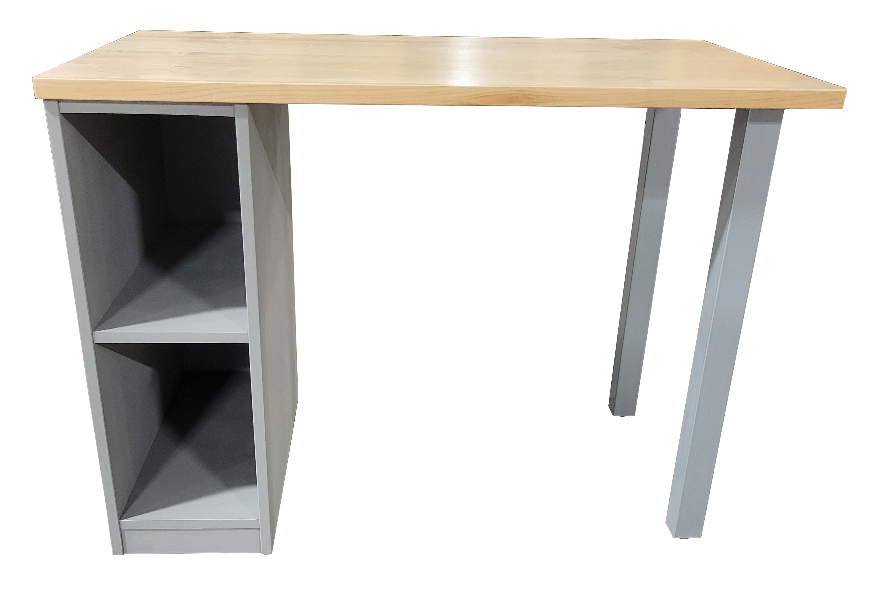 Urban 45" Pedestal Desk with Open Legs & 2 Open Compartments